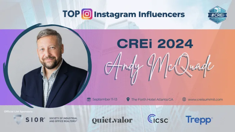Andy McQuade CREi Summit Lists Instagram Award 2024